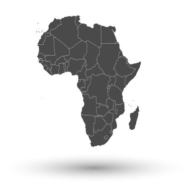Afrika harita arka plan