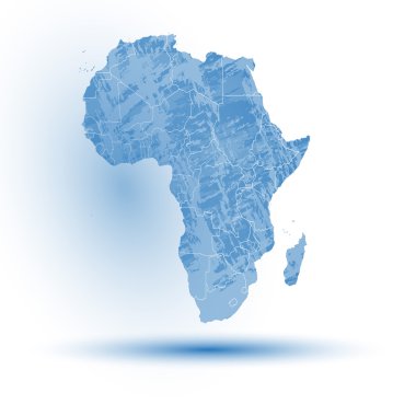 Afrika harita arka plan