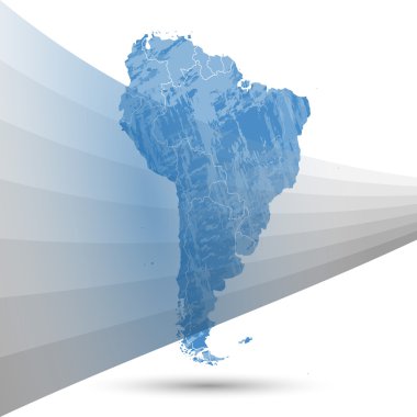 Güney Amerika harita arka plan