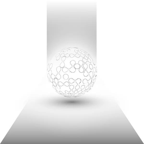 Transparent sphere background — Stock Vector