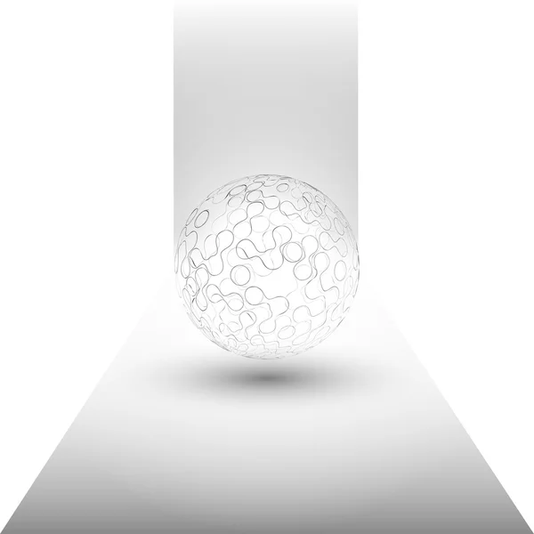 Transparent sphere background — Stock Vector