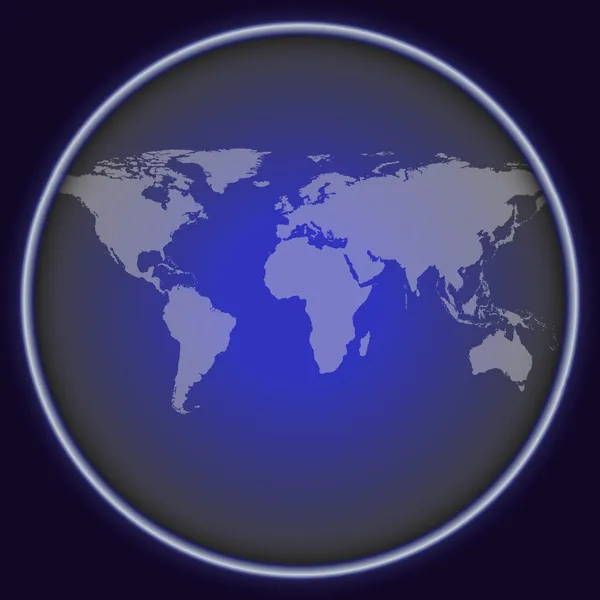 Mapa del mundo abstracto — Vector de stock