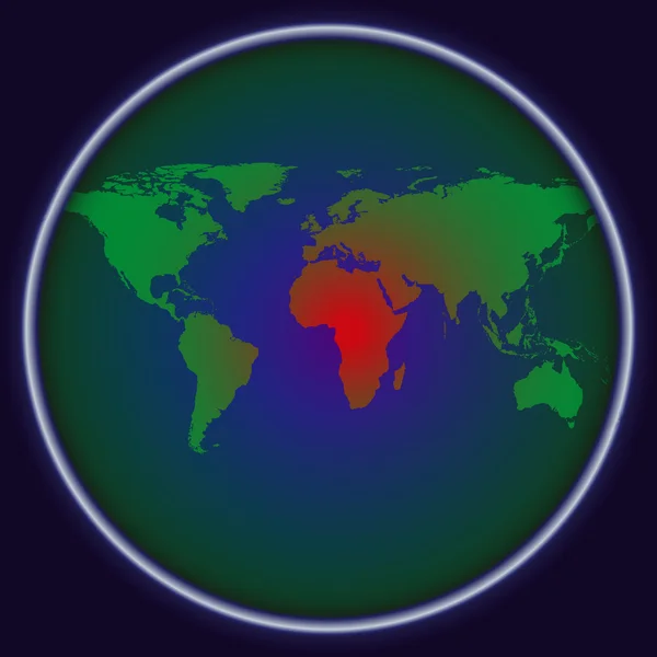 Abstracte wereldkaart — Stockvector