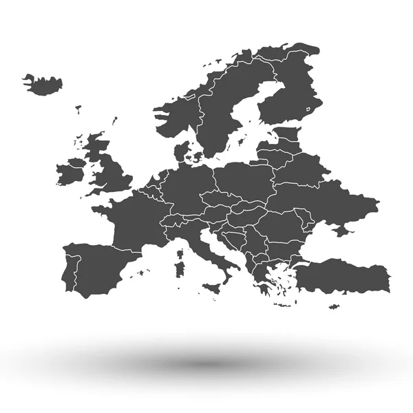 Europa karta bakgrund — Stock vektor