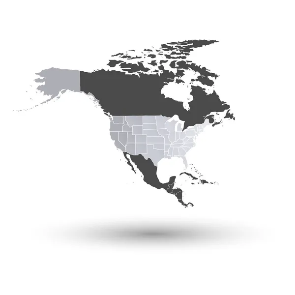 Kuzey Amerika Haritası arka plan