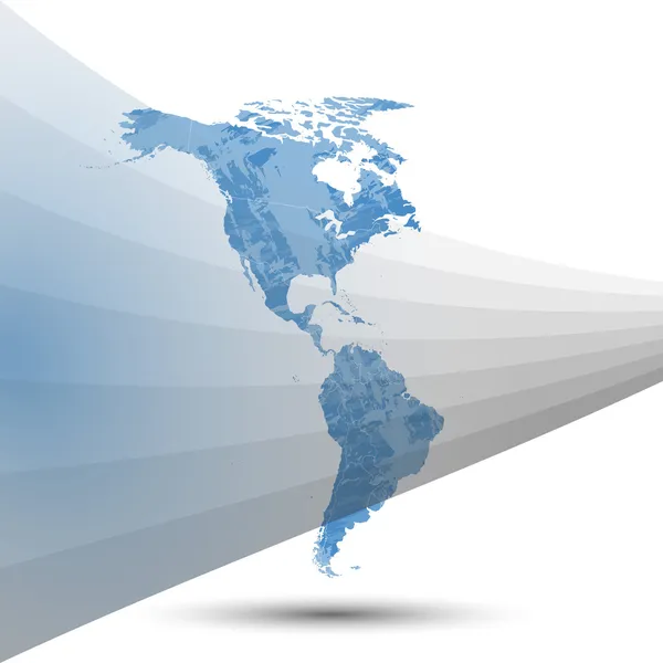 Kuzey ve Güney Amerika haritası