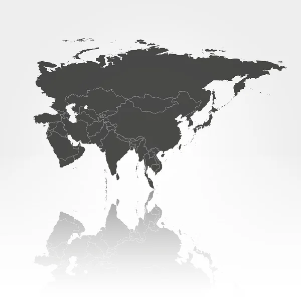 Eurasie carte arrière plan — Image vectorielle