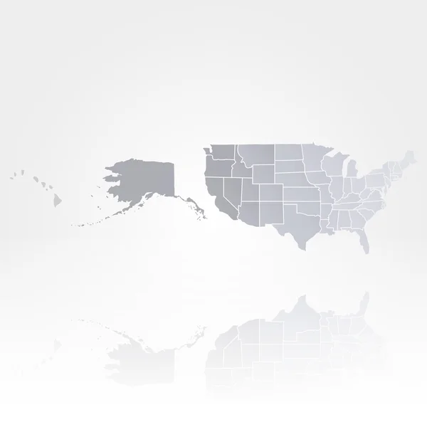 Estados Unidos da América mapa — Vetor de Stock