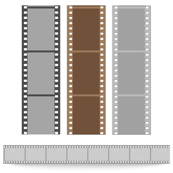 Set of films pattern — Stock Vector