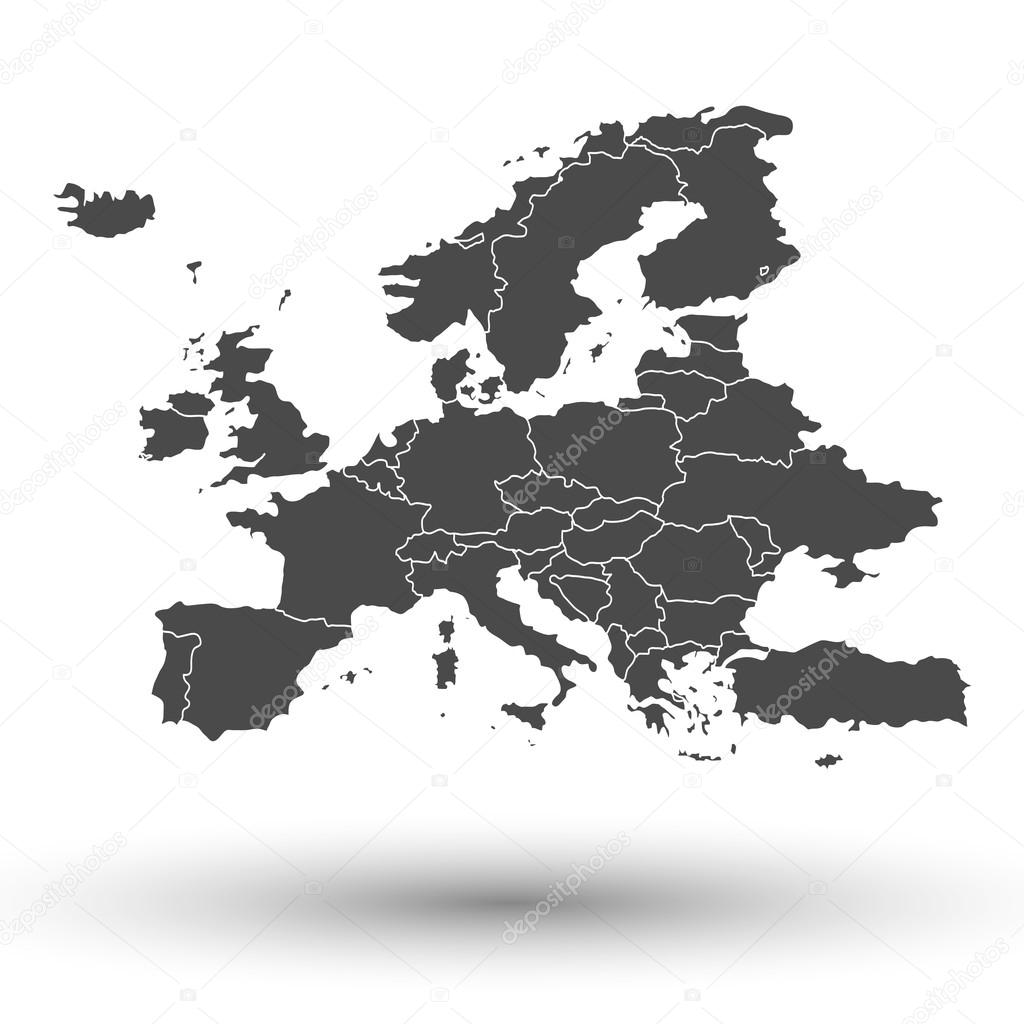 Europe map background Stock Vector Image by ©raevsky #45438711