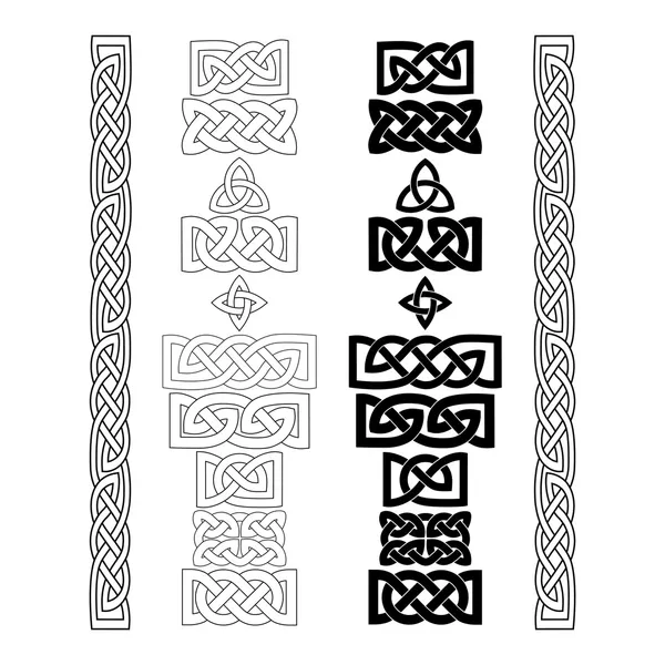 Celtic knots, patterns — Stock Vector