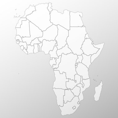 Afrika harita arka plan