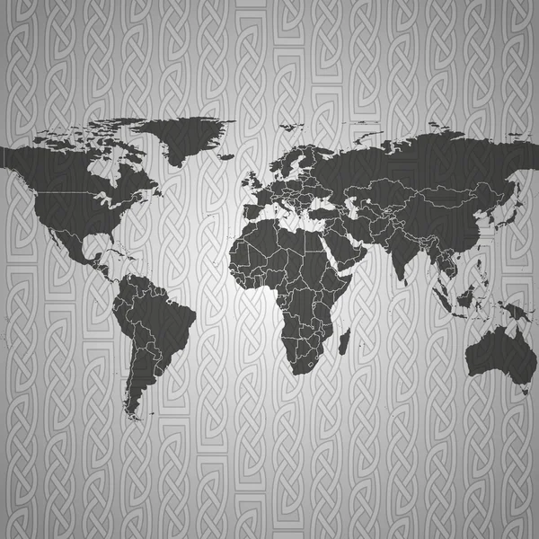 พื้นหลังแผนที่โลก — ภาพเวกเตอร์สต็อก