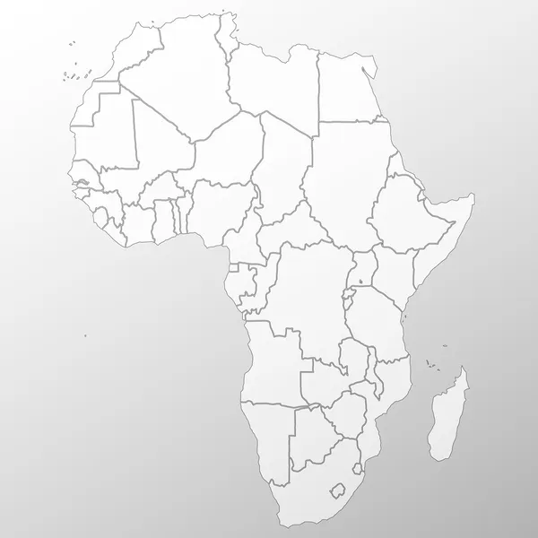 Afrique fond de carte — Image vectorielle