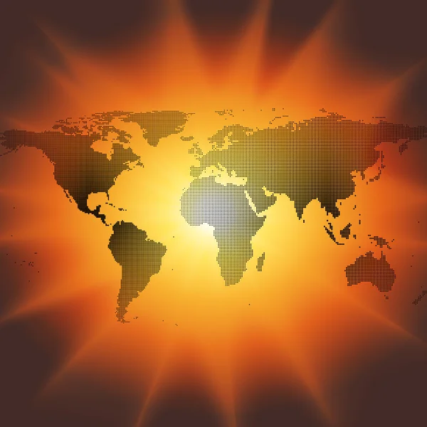 Hintergrund Weltkarte — Stockvektor