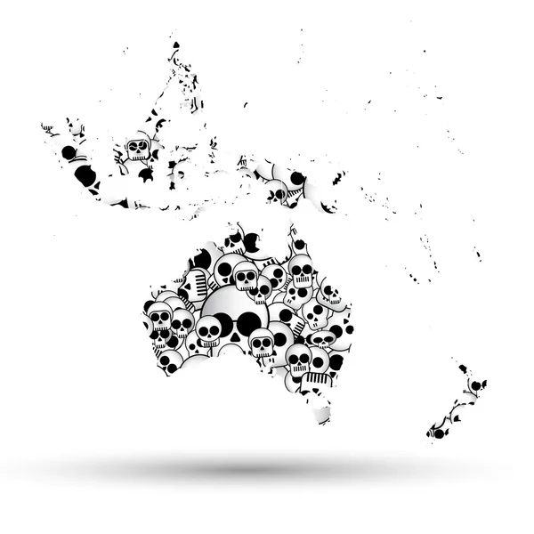 Australia Mapa — Vector de stock