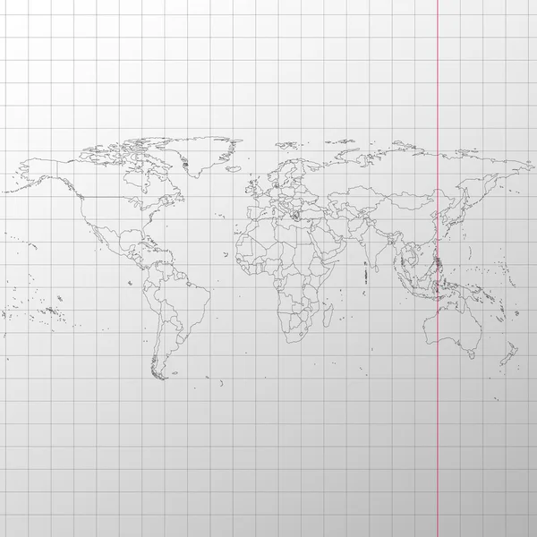 Политическая карта мира — стоковый вектор