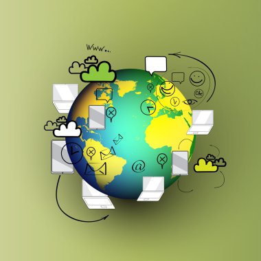 tasarım vektör kavramları işbirliği doodle