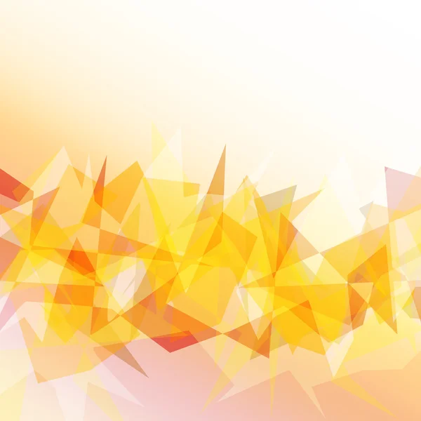 Ljus orange månghörnigt abstrakt bakgrund — Stock vektor