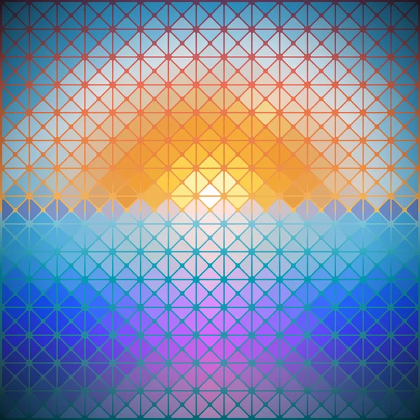 三角形的黎明矢量插画背景 — 图库矢量图片