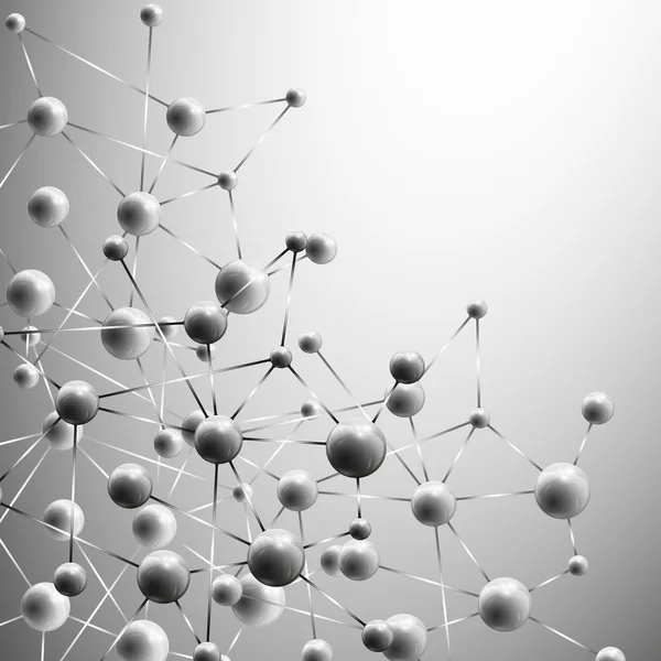 Molecule structure background illustration — Stock Photo, Image