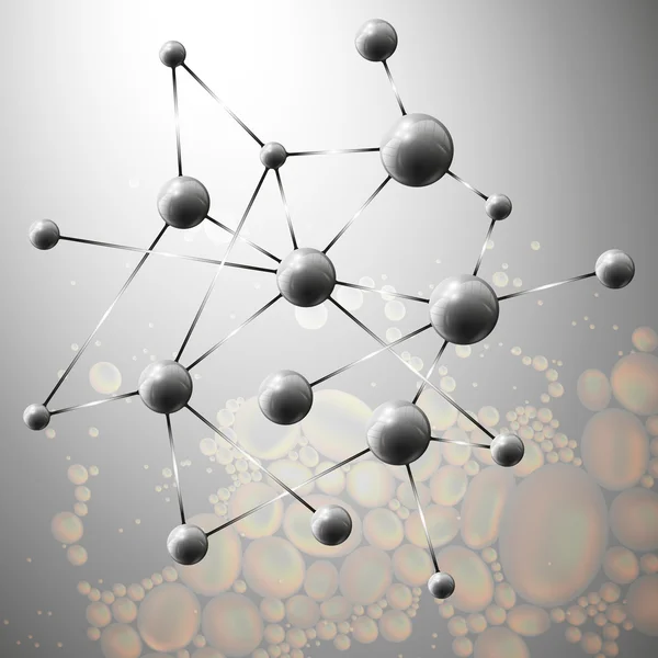 Molecule structure background illustration — Stock Photo, Image