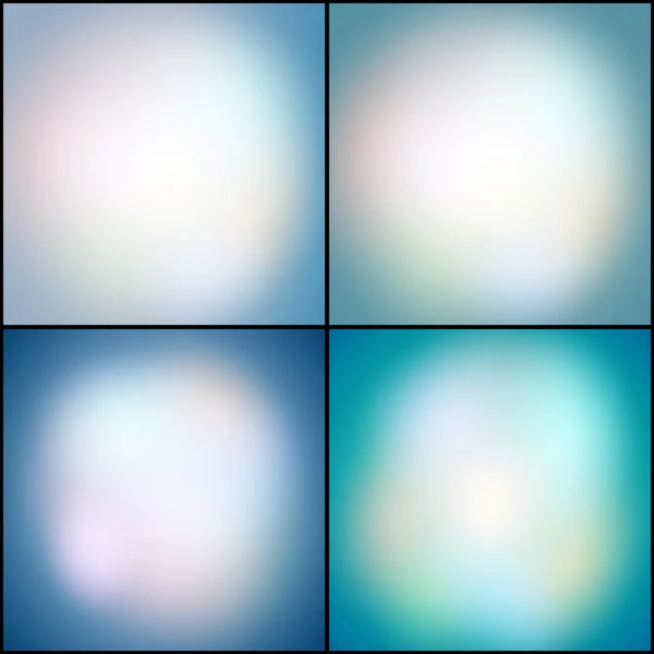 五彩背景的抽象集，焦的灯矢量图 — 图库矢量图片