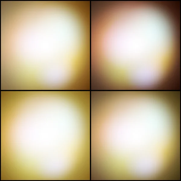 Abstracte reeks veelkleurige achtergronden, intreepupil lichten vector illustratie — Stockvector