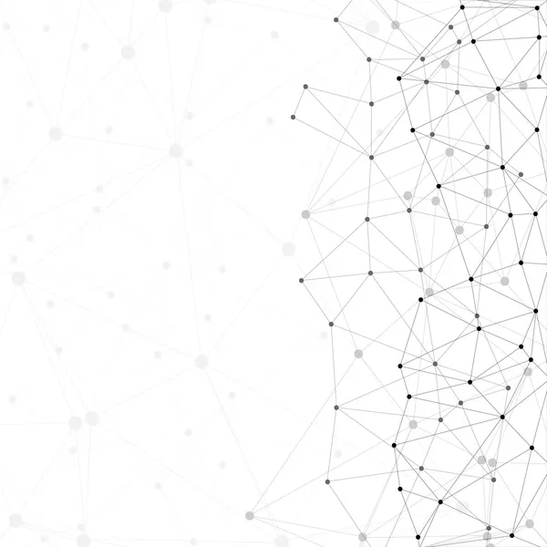 molekül yapısı, gri arka plan için iletişim, vektör çizim