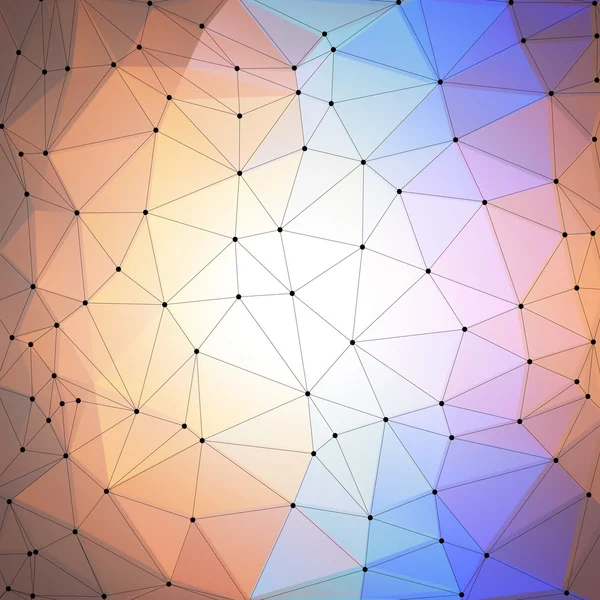 Abstract gekleurde achtergrond, driehoek ontwerp vectorillustratie — Stockvector