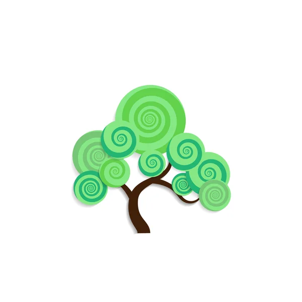 Spiral Tree — Stock Vector