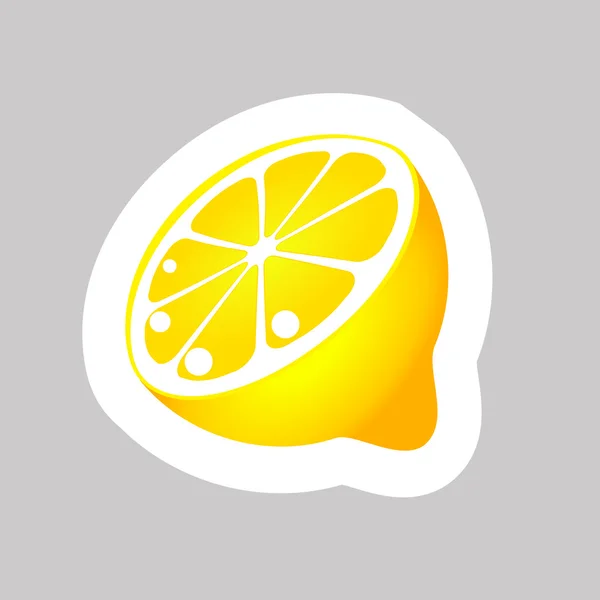 Zitrone — Stockvektor