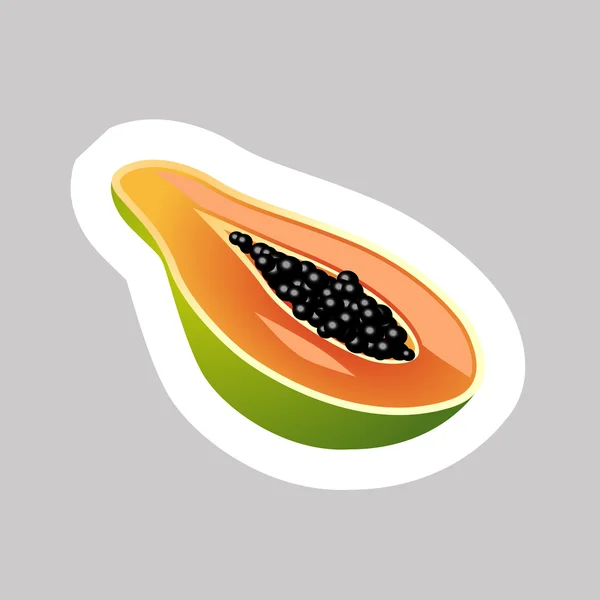 Papaya — Stockvektor