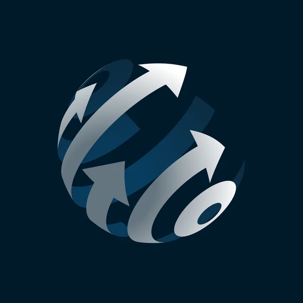 Logotipo global — Vetor de Stock