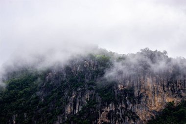 fog covered mountains : 21 August 2022 at Phupaman ,Khonken , Thailand
