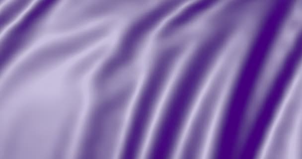 Шелковая Сиреневая Ткань Движении Фоновый Холст Раскачивается — стоковое видео