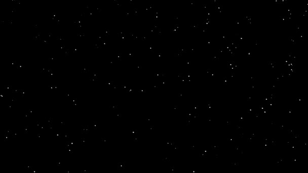 Noche Estrellada Cielo Centelleante Antecedentes Espacio Del Universo Estrellas — Vídeo de stock