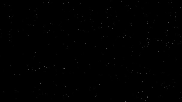 Nattens Stjärnklara Tindrande Himmel Bakgrund Utrymme Universum Och Stjärnor — Stockvideo