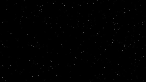 Csillagok Mozognak Éjszakai Égbolton Kozmikus Csillagtér Háttere Világegyetemben — Stock videók