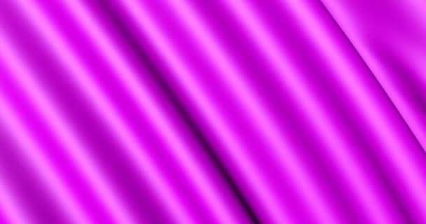 Pink Waves Flowing Fabric Cloth Background Movement Folds — Stock Video