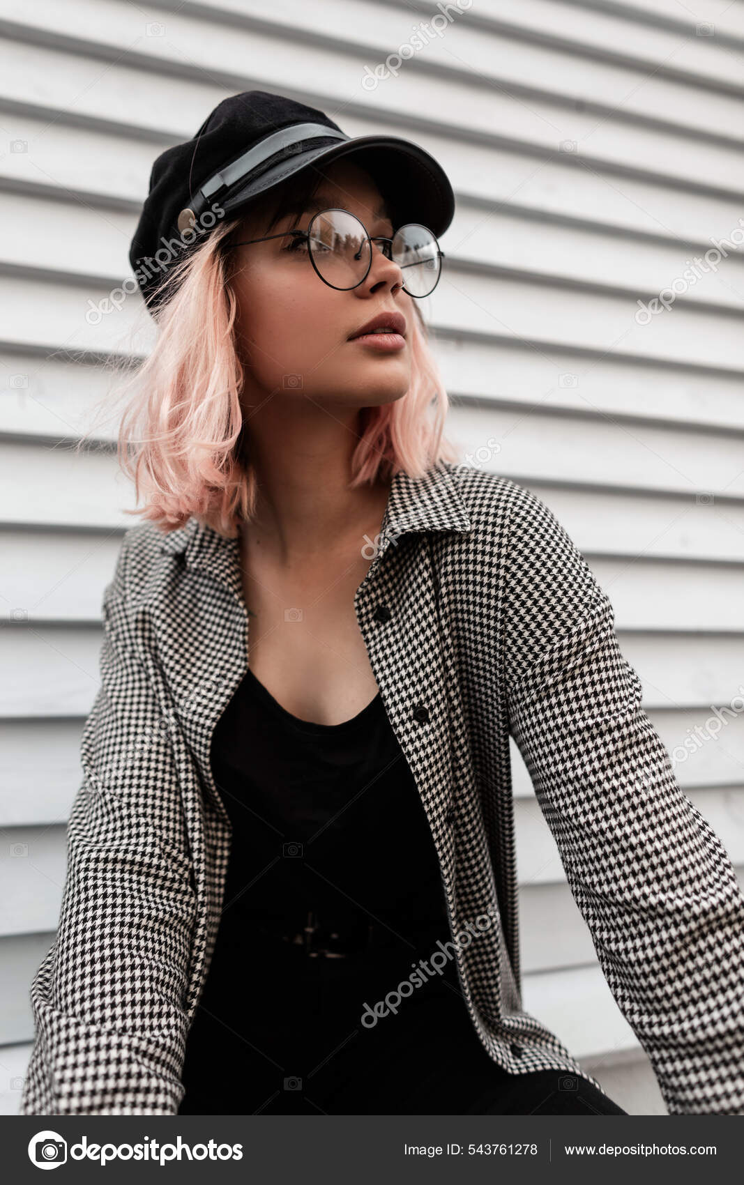 Hipster glasses sales girl