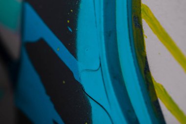 Mavi boya ve sıçrama ile güzel renkli arka plan, makro