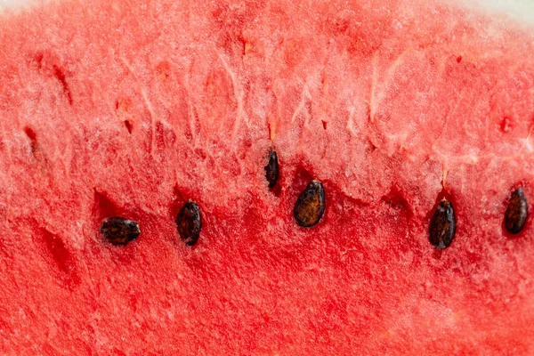 Delicious Juicy Red Watermelon Seeds Close Summer Wallpaper — ストック写真