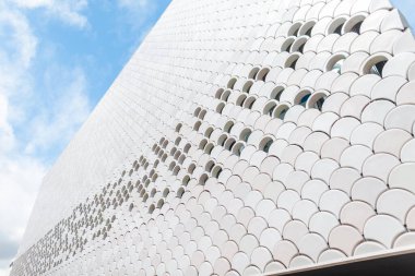 Modern mimari binası. Desen ve doku. Teknolojiler