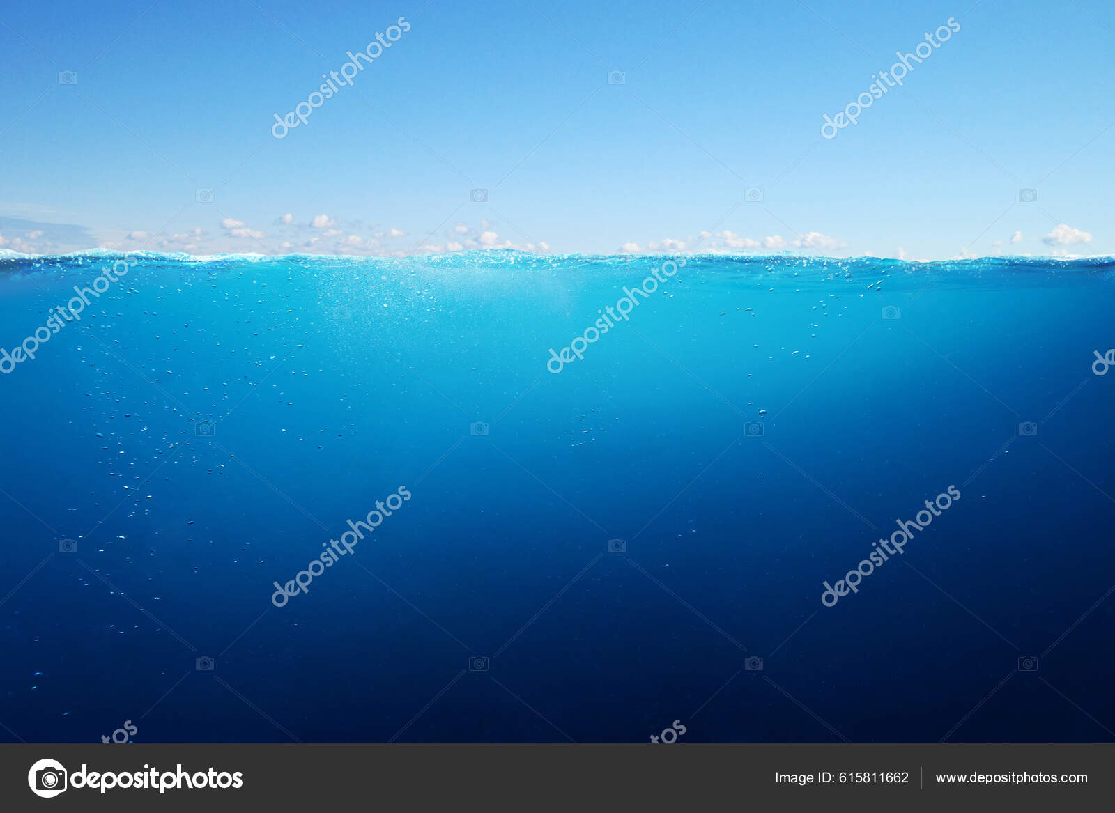 Amazing Clear Deep Ocean Underwater Planet Concept Water Nature - Main Image