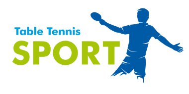 Vektör kalitesinde masa tenisi grafiği.