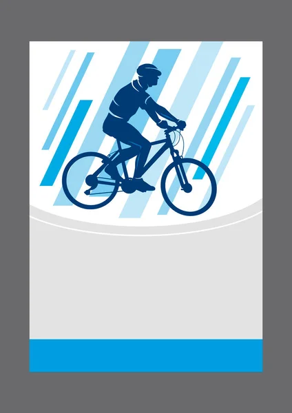 Cykling Sport Bakgrund Grafik — Stock vektor