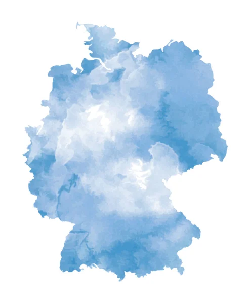 Carte Allemagne Avec Des Éléments Abstraits — Image vectorielle