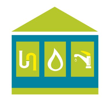 Isometric zanaatkar hijyenik kurulum grafiği.