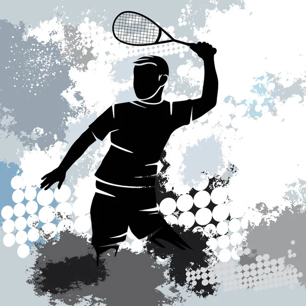 Squash Sport Graphic Δυναμικό Υπόβαθρο — Διανυσματικό Αρχείο